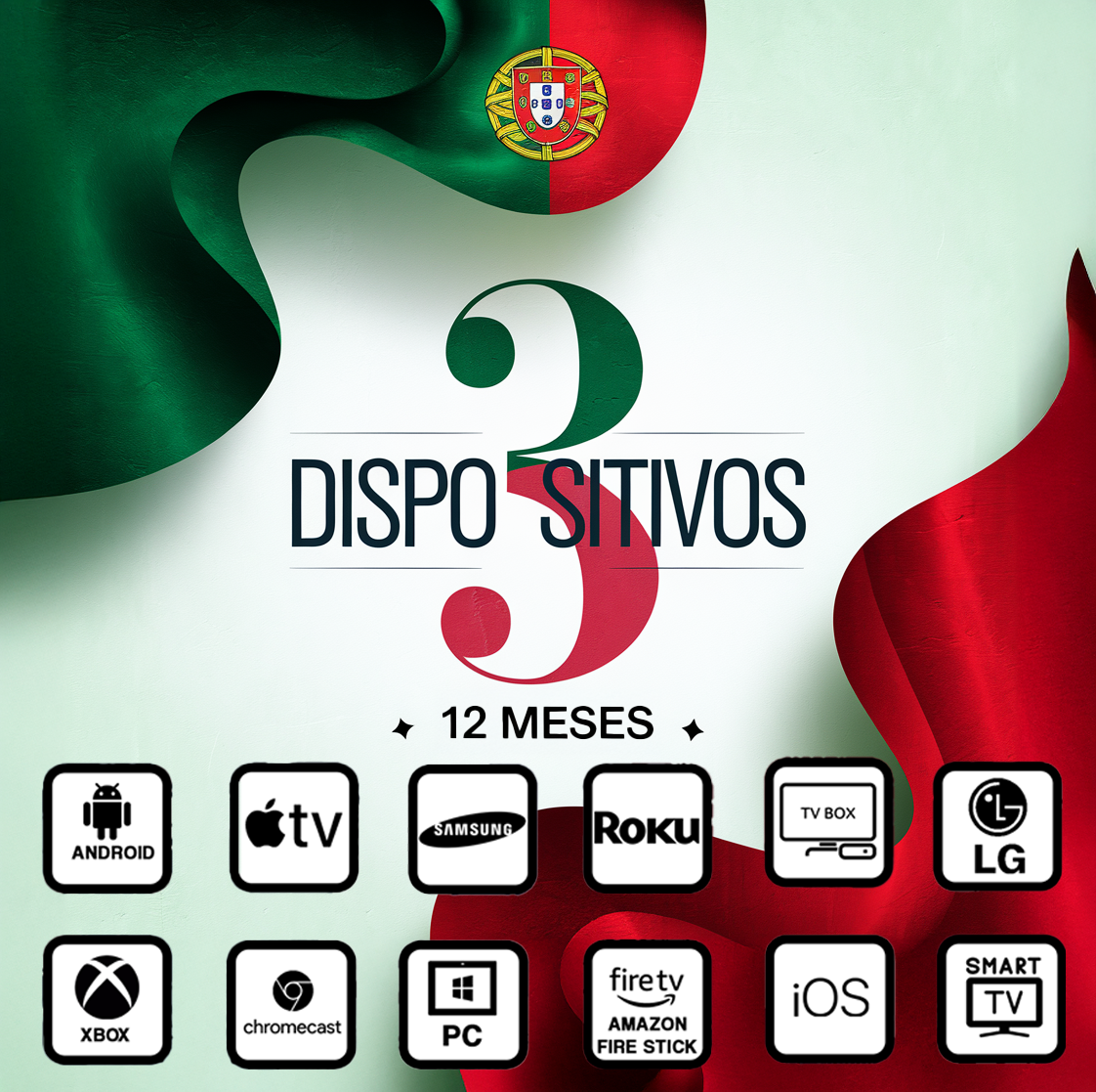 IPTV PORTUGAL PORTUGUES PRO - 12 MESES (3 DISPOSITIVOS)