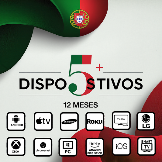 IPTV PORTUGAL PORTUGUES PRO - 12 MESES (5 DISPOSITIVOS)