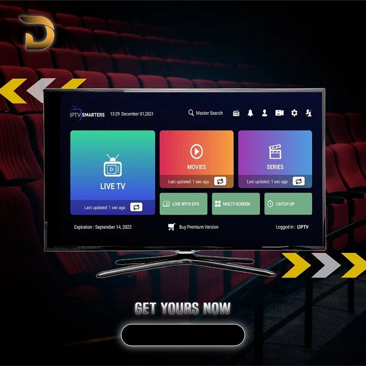 .IPTV SMARTER PRO PLAYER lite Subscription -